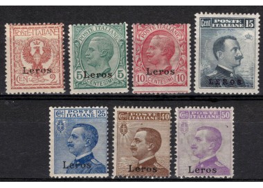 AEGEO LERO 1912 Ordinary series 7v MNH**