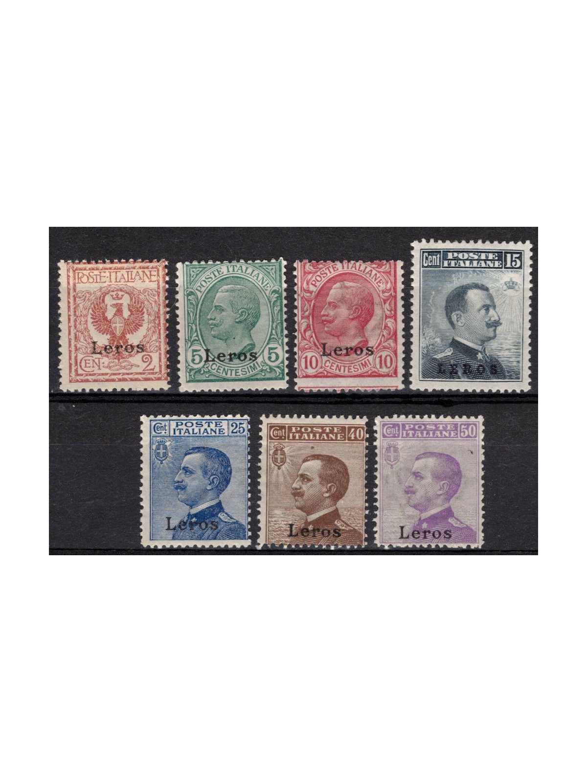 AEGEO LERO 1912 Ordinary series 7v MNH**