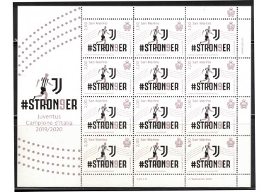 SAN MARINO 2020 Juventus Italian Champion m/s MNH**
