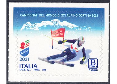ITALIA 2021 Sci alpino MNH**