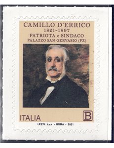 ITALIA 2021 Camillo d'Errico MNH**