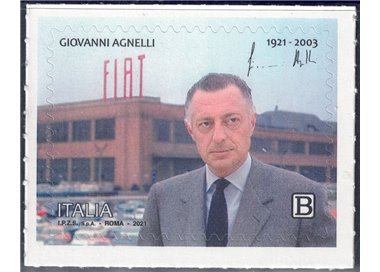 ITALIA 2021 Giovanni Agnelli MNH**