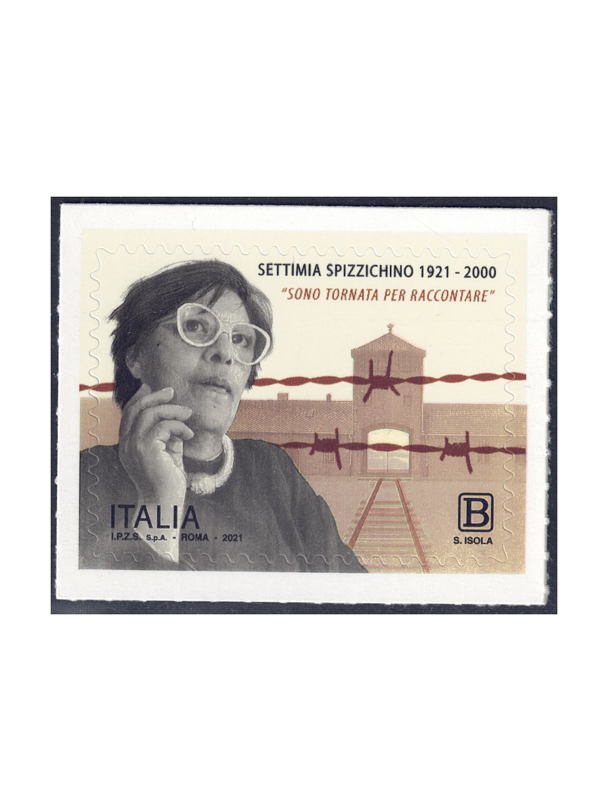 ITALIA 2021 Settimia Spizzichino MNH**