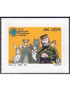ITALIA 2021 Ente nazionale protezione animali MNH**