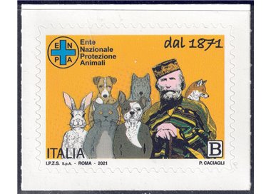 ITALIA 2021 Ente nazionale protezione animali MNH**