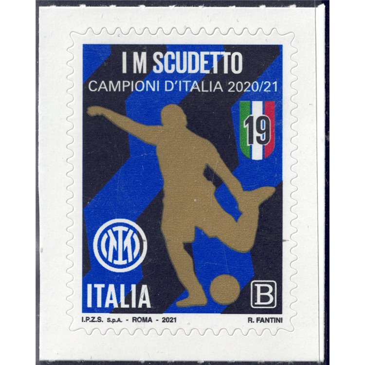 ITALIA 2021 Inter Campione d'Italia MNH**