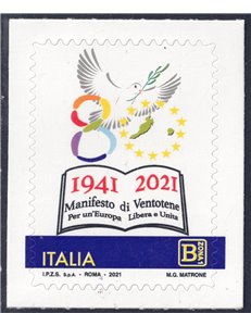 ITALIA 2021 Manifesto di Ventotene MNH**