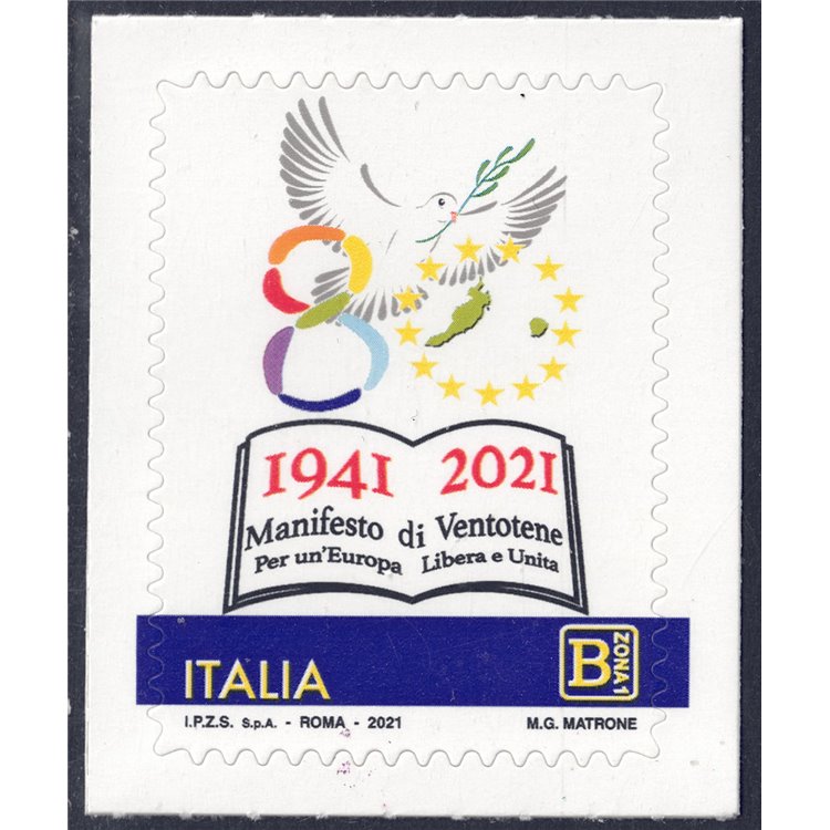 ITALIA 2021 Manifesto di Ventotene MNH**