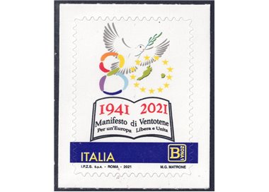 ITALIA 2021 Manifesto di Ventotene MNH**
