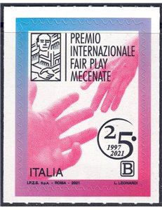 ITALY 2021 Fair Play Award Mecenate MNH**