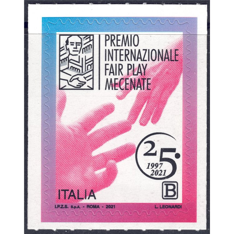 ITALY 2021 Fair Play Award Mecenate MNH**