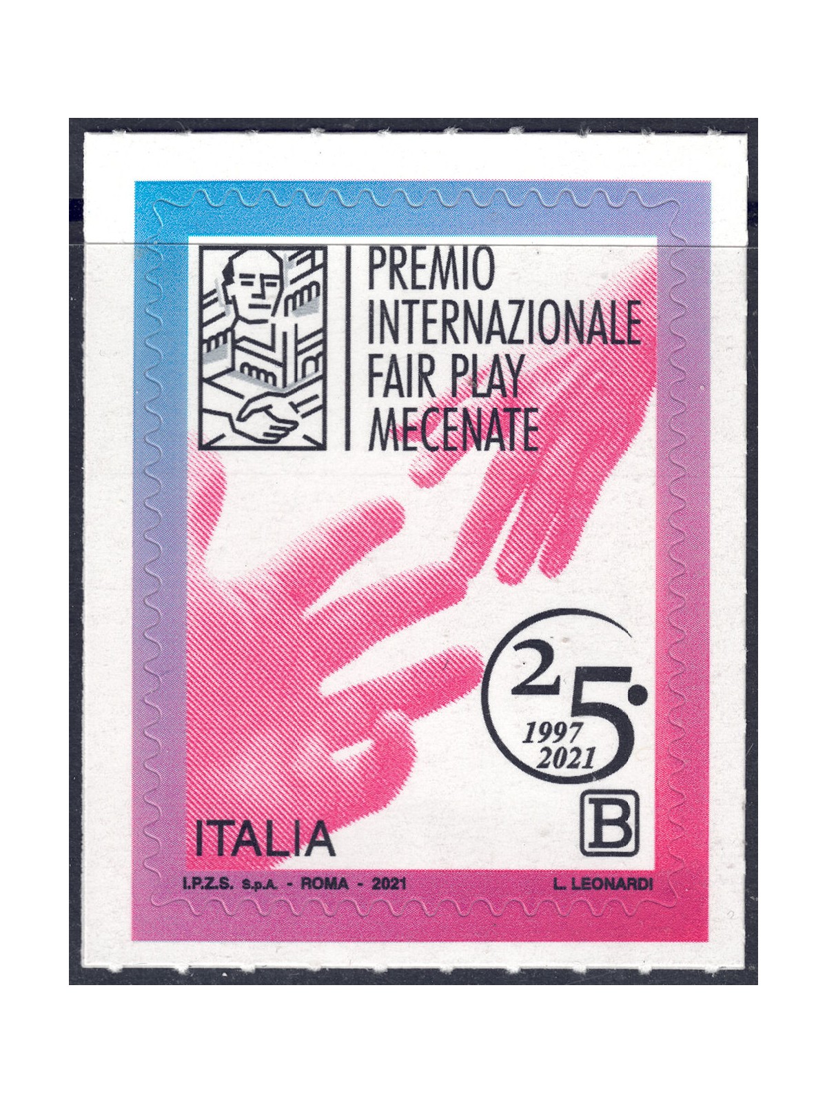 ITALIA 2021 Premio Fair play Mecenate MNH**