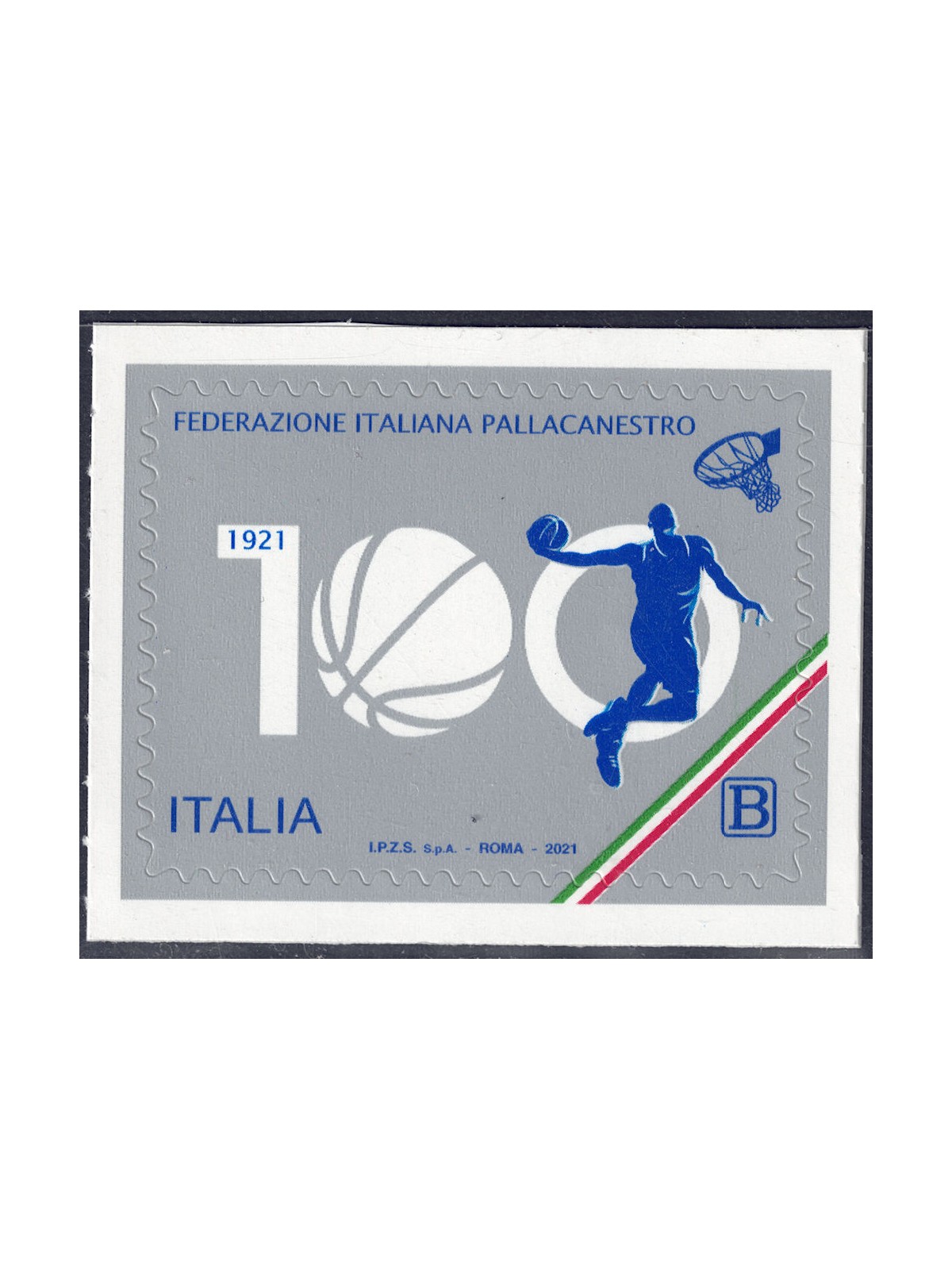 ITALIA 2021 Federazione Italiana Pallacanestro MNH**