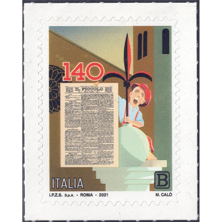 ITALIA 2021 Quotidiano Il Piccolo MNH**
