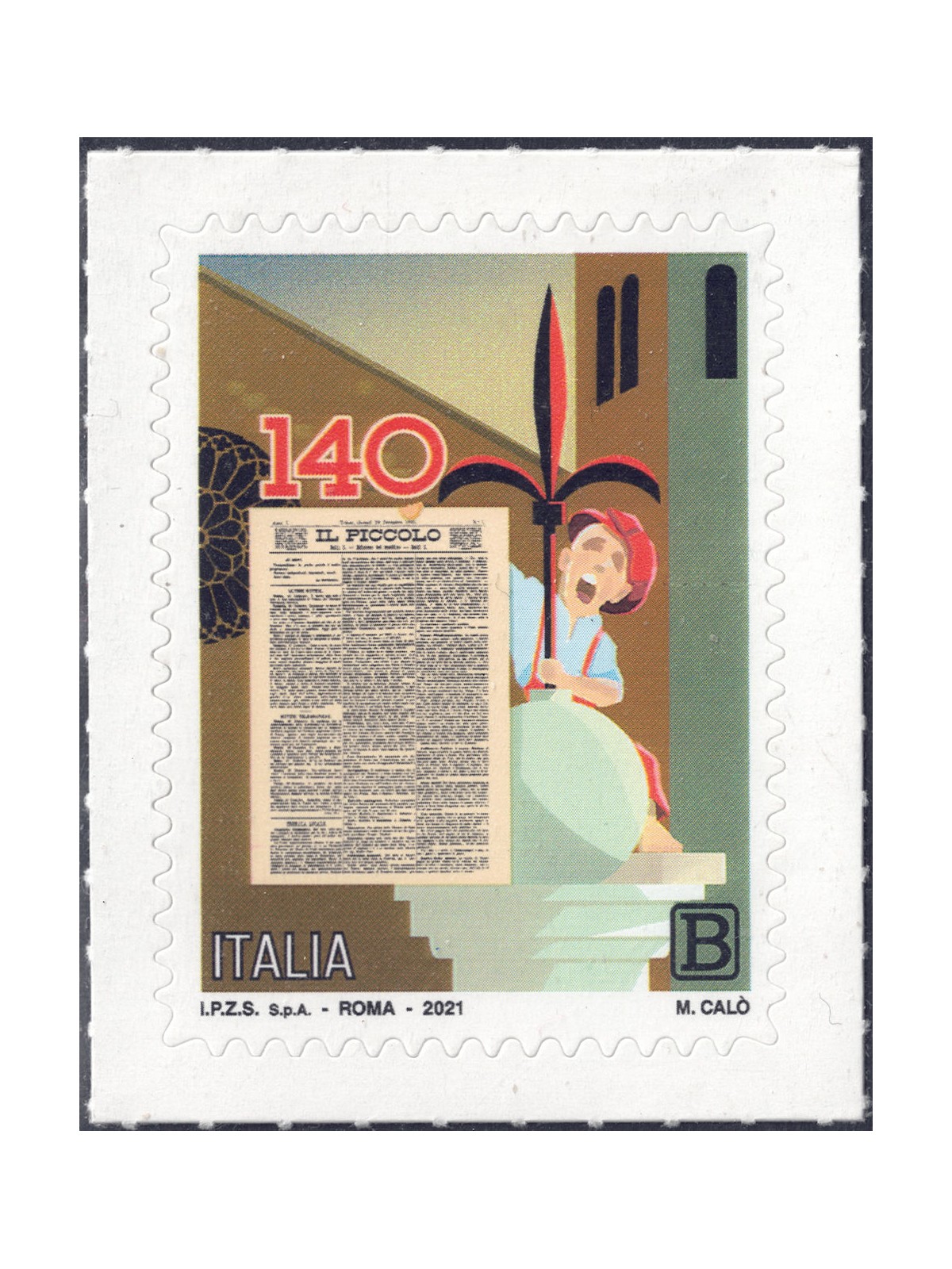 ITALIA 2021 Quotidiano Il Piccolo MNH**