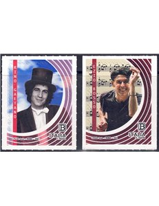 ITALIA 2021 Spettacolo (Rino Gaetano e Ezio Bosso) 2v MNH**