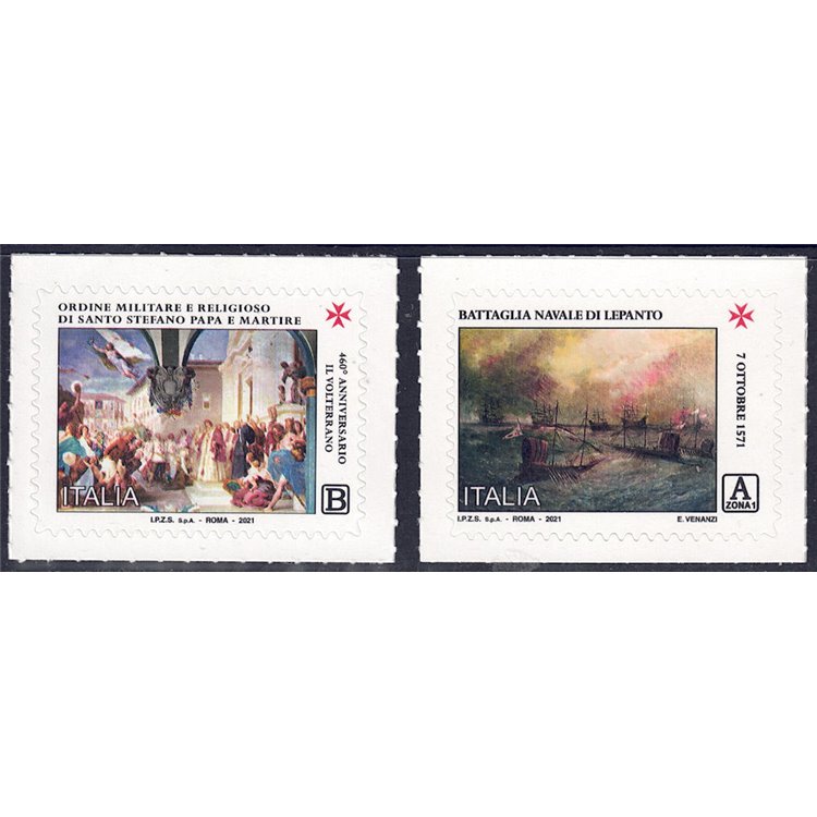 ITALY 2021 Order of St. Stephen and Battle of Lepanto 2v MNH**