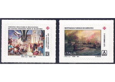 ITALY 2021 Order of St. Stephen and Battle of Lepanto 2v MNH**