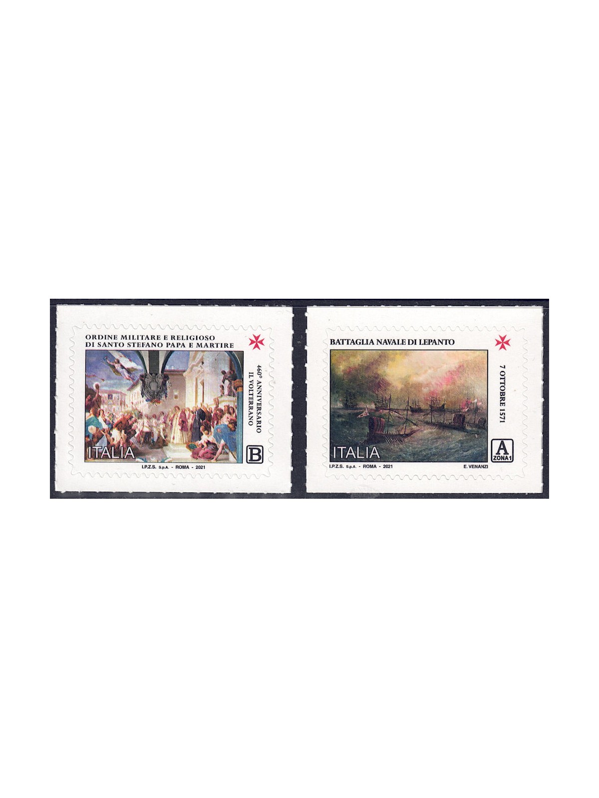 ITALIA 2021 Ordine di Santo Stefano e Battaglia di Lepanto 2v MNH**