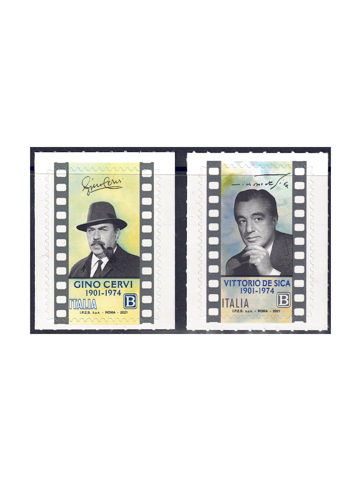 ITALIA 2021 Spettacolo (Gino Cervi e Vittorio De Sica) 2v MNH**