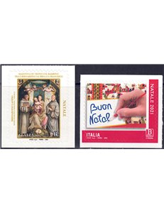 ITALY 2021 Christmas 2v MNH**