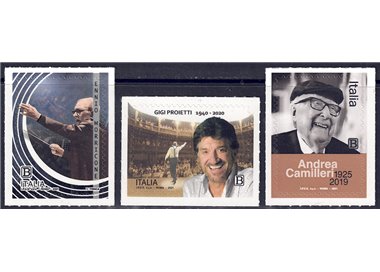 ITALY 2021 Show (Camilleri, Morricone and Proietti) 3v MNH**