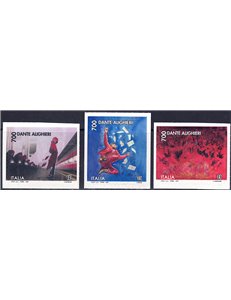 ITALIA 2021 Dante Alighieri 3v MNH**
