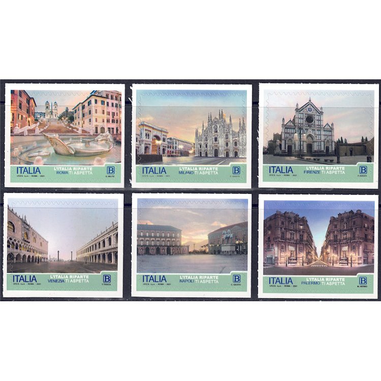 ITALY 2021 Italy restarts 6v MNH**