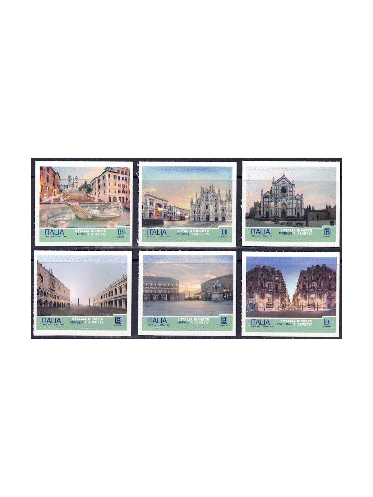 ITALY 2021 Italy restarts 6v MNH**