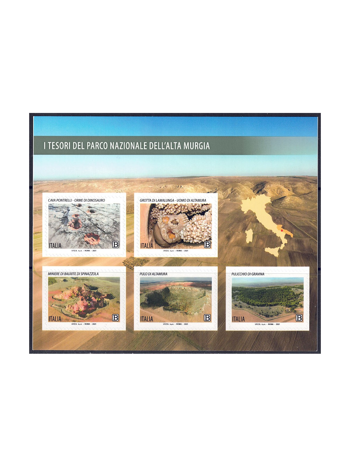 ITALIA 2021 Parco Nazionale dell'Alta Murgia BF MNH**