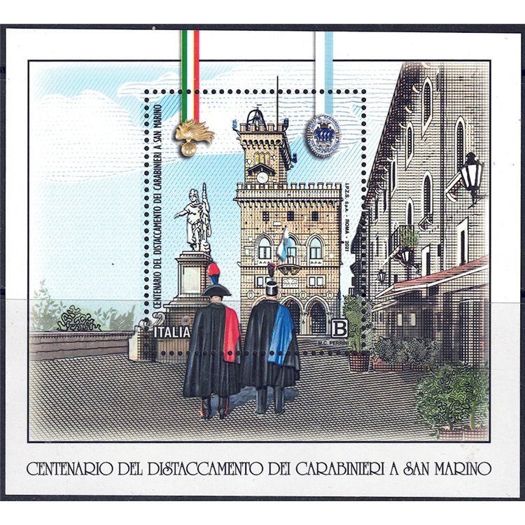 ITALY 2021 Carabinieri in San Marino s/s MNH**