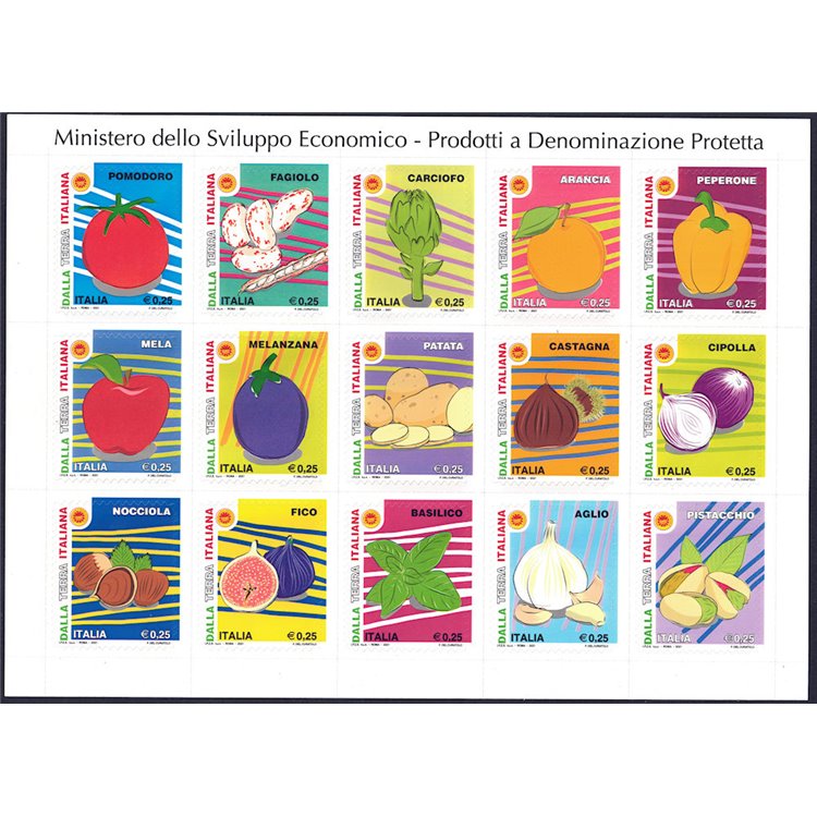 ITALIA 2021 Prodotti a denominazione protetta BF MNH**