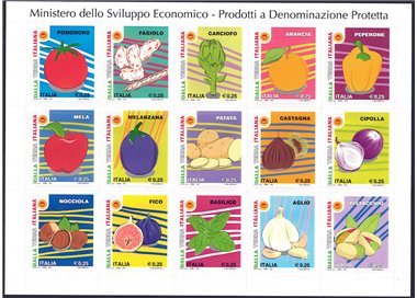ITALIA 2021 Prodotti a denominazione protetta BF MNH**