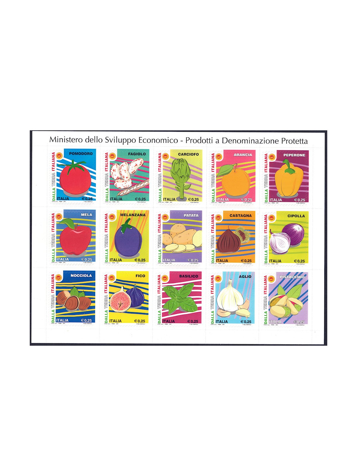ITALIA 2021 Prodotti a denominazione protetta BF MNH**