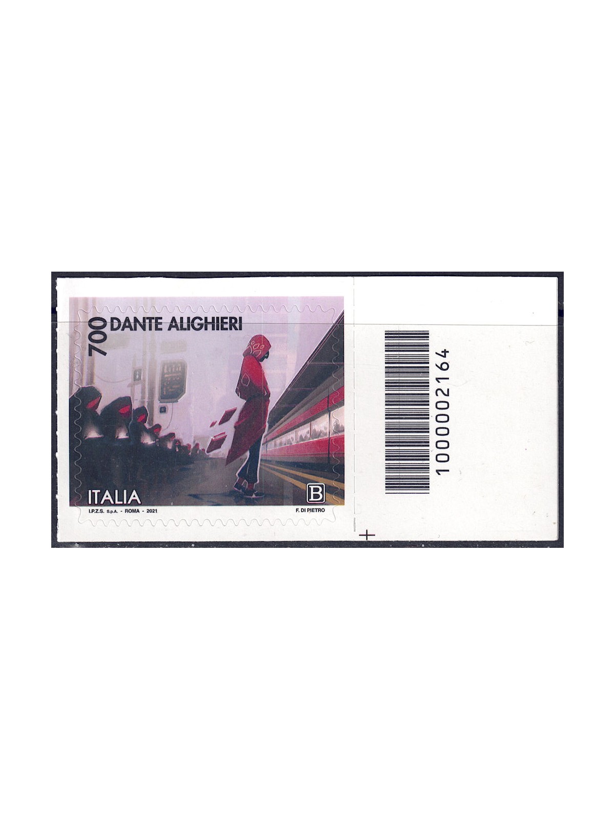 ITALY 2021 Dante Alighieri (Hooded Figures) CB 2164 aid