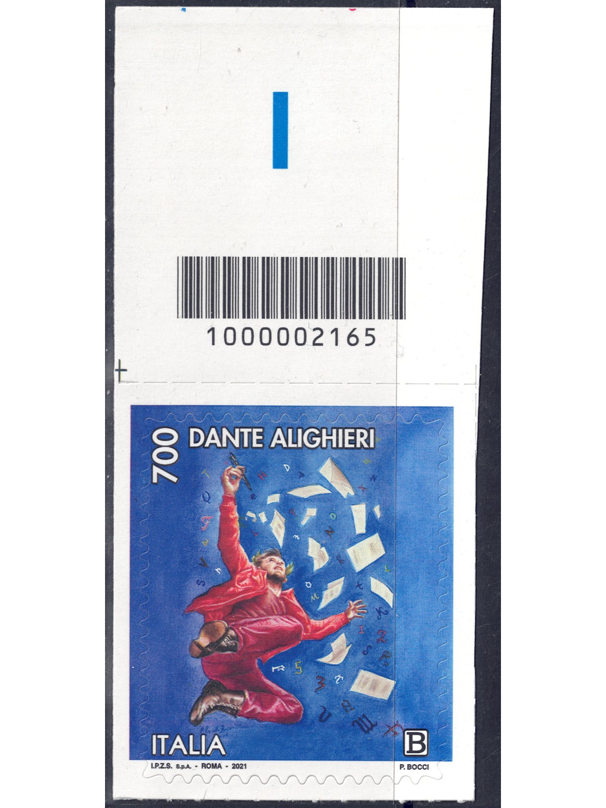 ITALIA 2021 Dante Alighieri (Il passaggio del testimone) CB 2165 ass