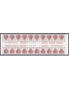 ITALIA 1968 Siracusana 100£ tête-bêche (blocco di 20) MNH**
