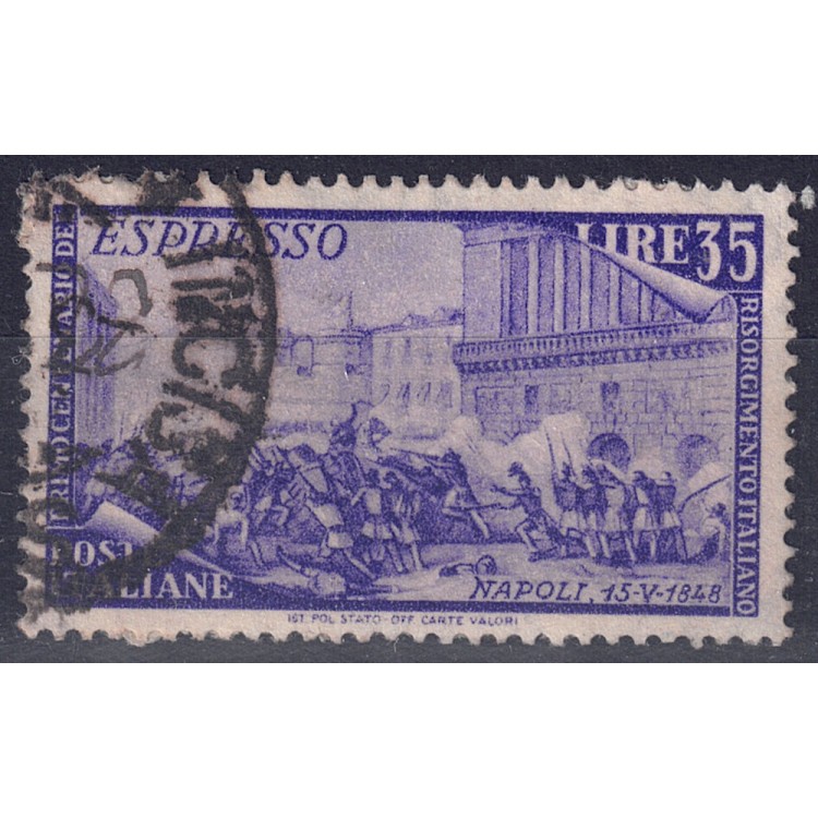 ITALIA 1948 Centenario del Risorgimento (espresso) us