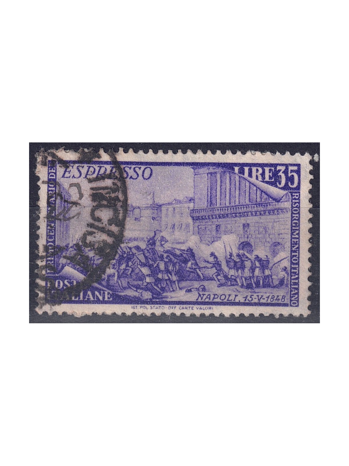 ITALIA 1948 Centenario del Risorgimento (espresso) us