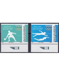 SAN MARINO 2008 Olympic Games 2v MNH**