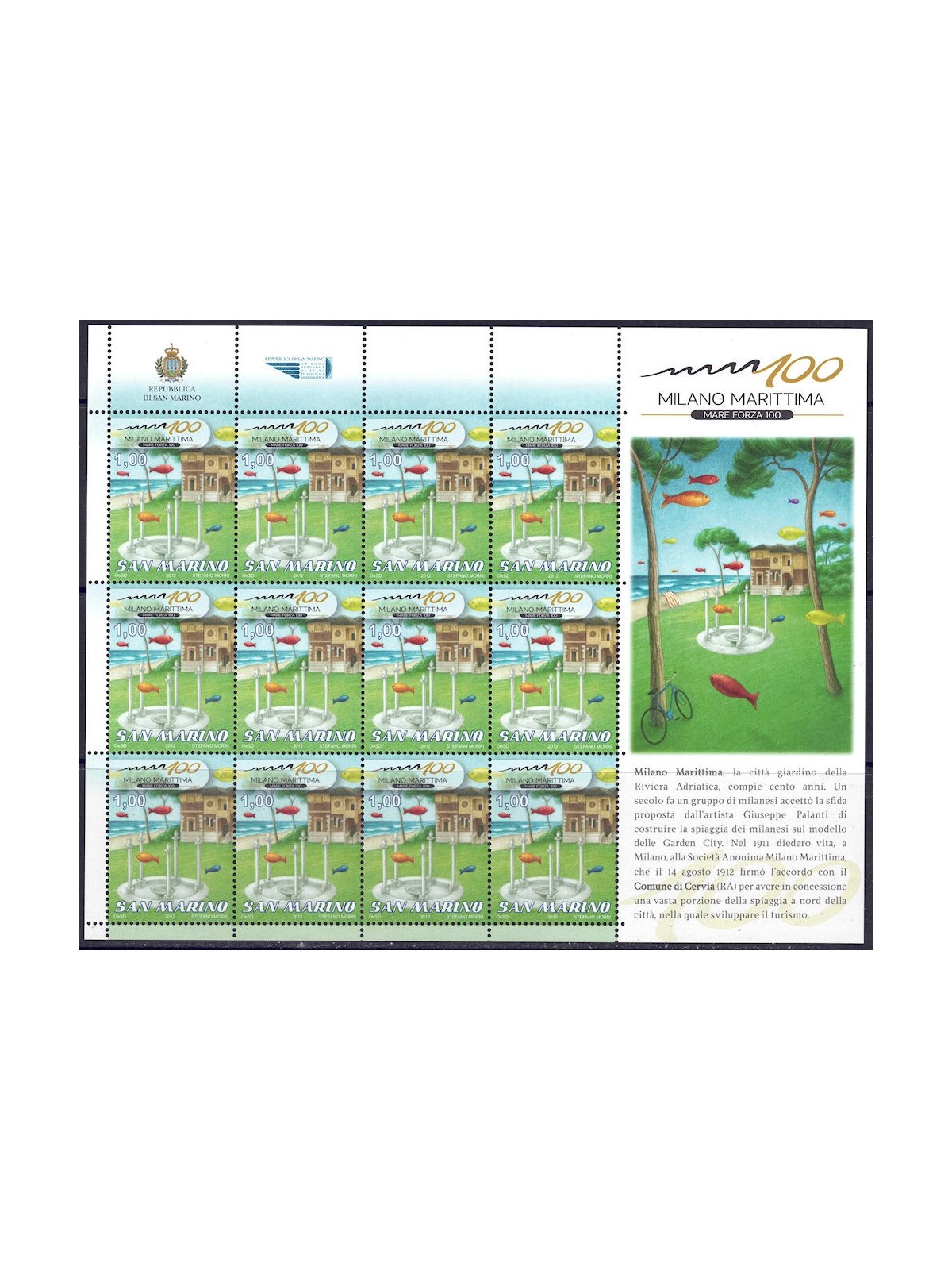 SAN MARINO 2012 Milano Marittima m/s MNH**