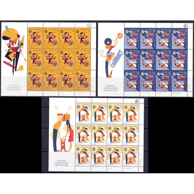 SAN MARINO 2018 International Day of Families 3 m/s MNH**