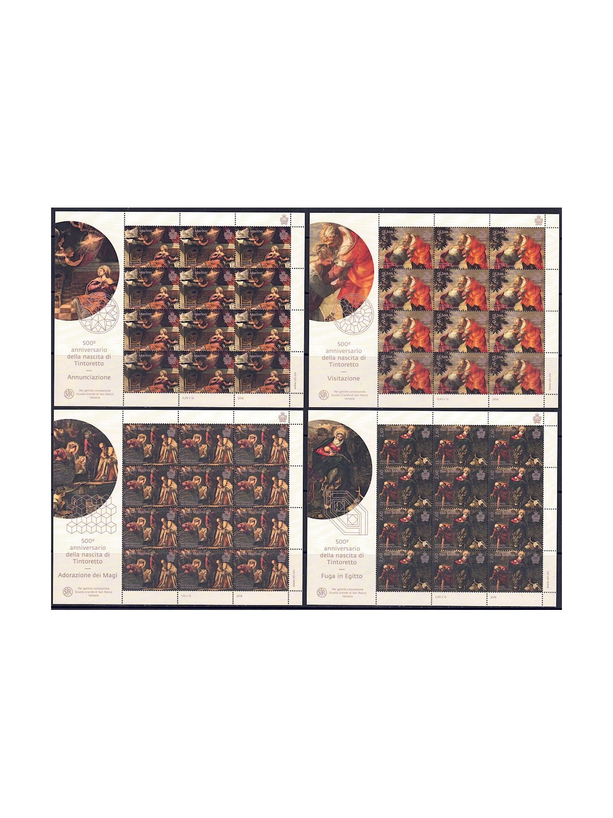 SAN MARINO 2018 Tintoretto 4 m/s MNH**