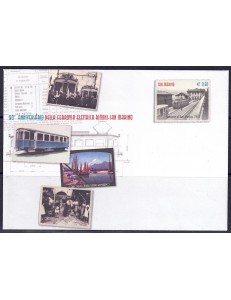 SAN MARINO 2012 Ferrovia San Marino-Rimini, Busta Postale nuova