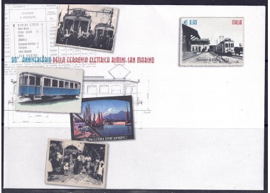 ITALY 2012 Rimini-San Marino Railway, New Postal Cover