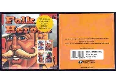 USA 1996 StampFolio (Folk Heroes)