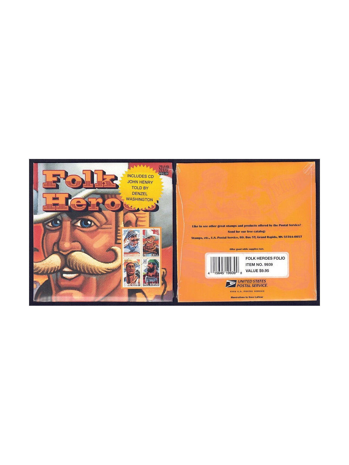 USA 1996 StampFolio (Folk Heroes)