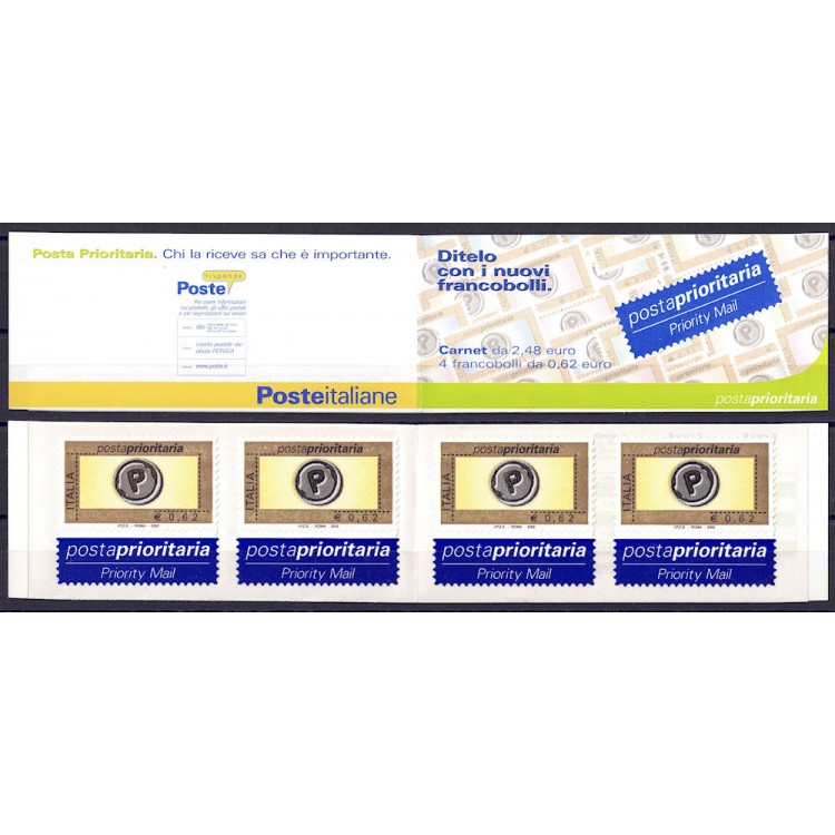 ITALIA 2002 Posta Prioritaria LB MNH**
