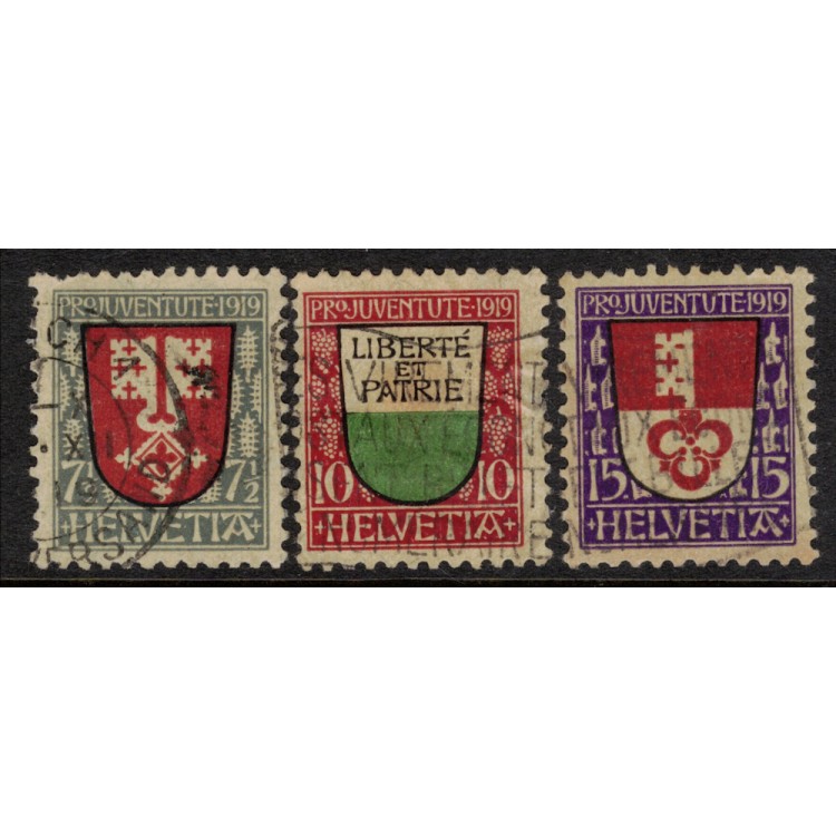 SVIZZERA 1919 Pro Juventute 3v us