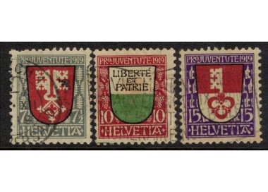 SVIZZERA 1919 Pro Juventute 3v us